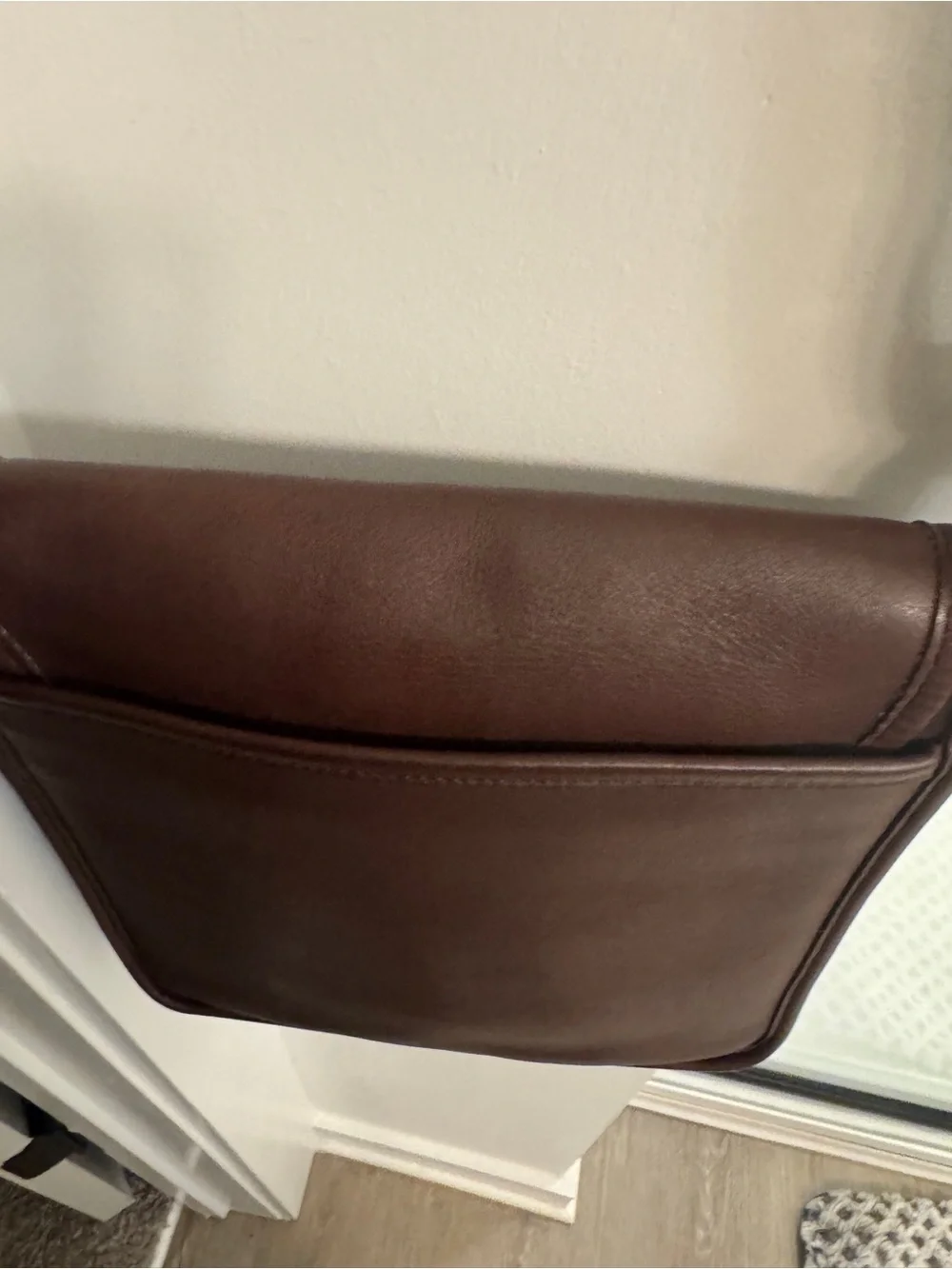 COACH Dark Brown Companion Flap Crossbody Bag